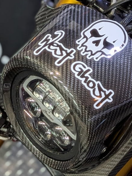 Ghost Logo Sticker 3"