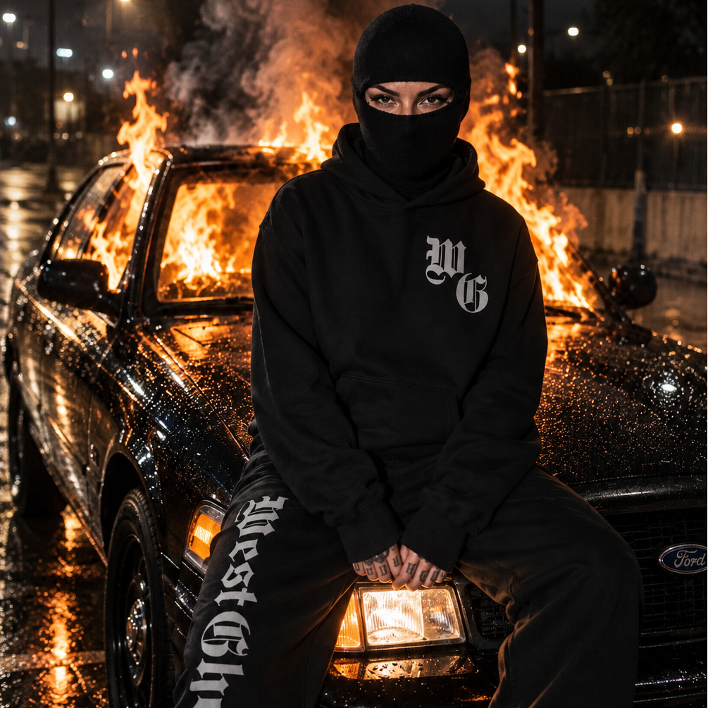 GHOST CODE METALLIC SWEATPANTS