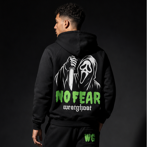 NO FEAR GREEN GLOW HOODIE