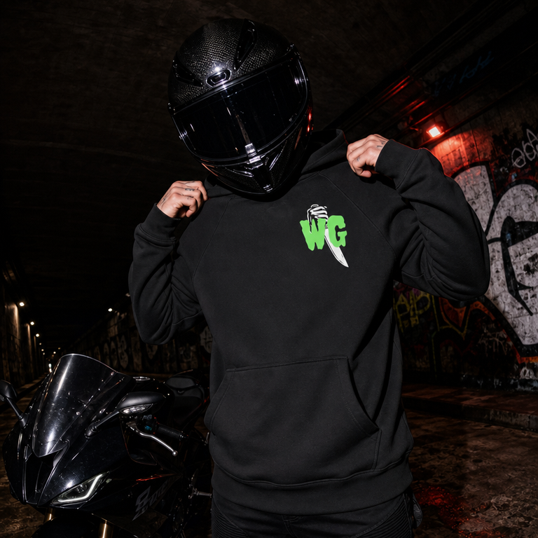 NO FEAR GREEN GLOW HOODIE