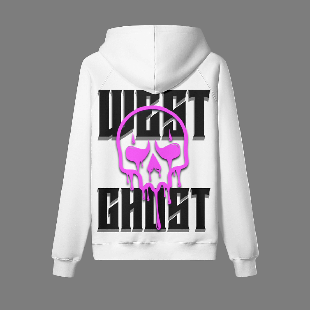 Alter Ego Oversized Hoodie White/Pink