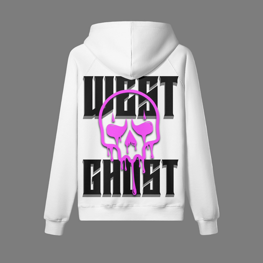 Alter Ego Oversized Hoodie White/Pink