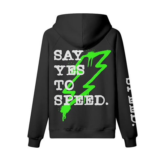 SPEED OVERSIZED HOODIE - GREEN