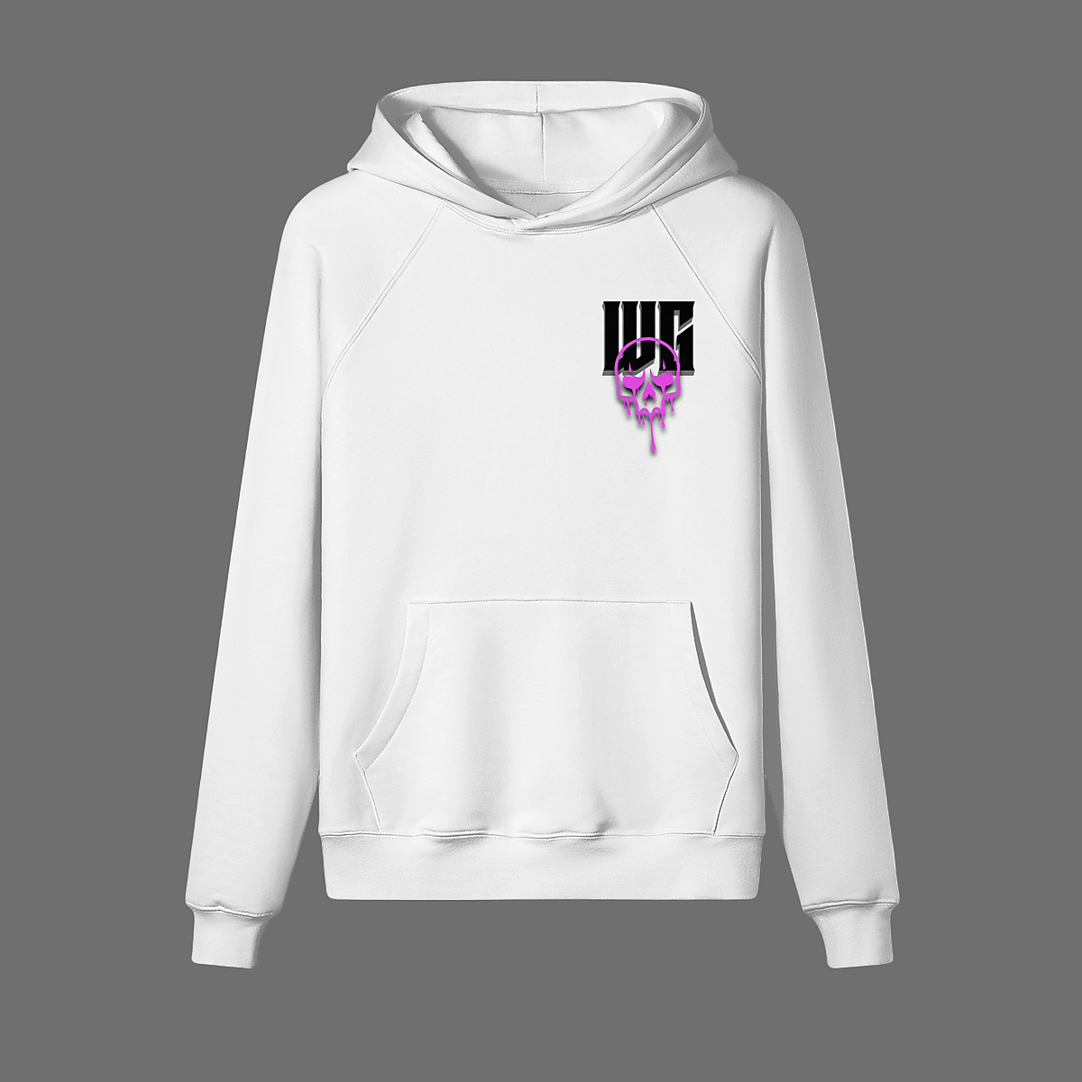 Alter Ego Oversized Hoodie White/Pink